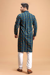 printed kurta  full back view