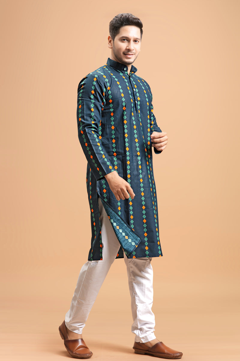 printed kurta full rightview