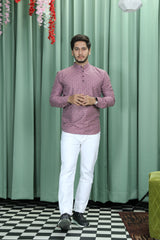 printed shirt kurtas pink colour full view