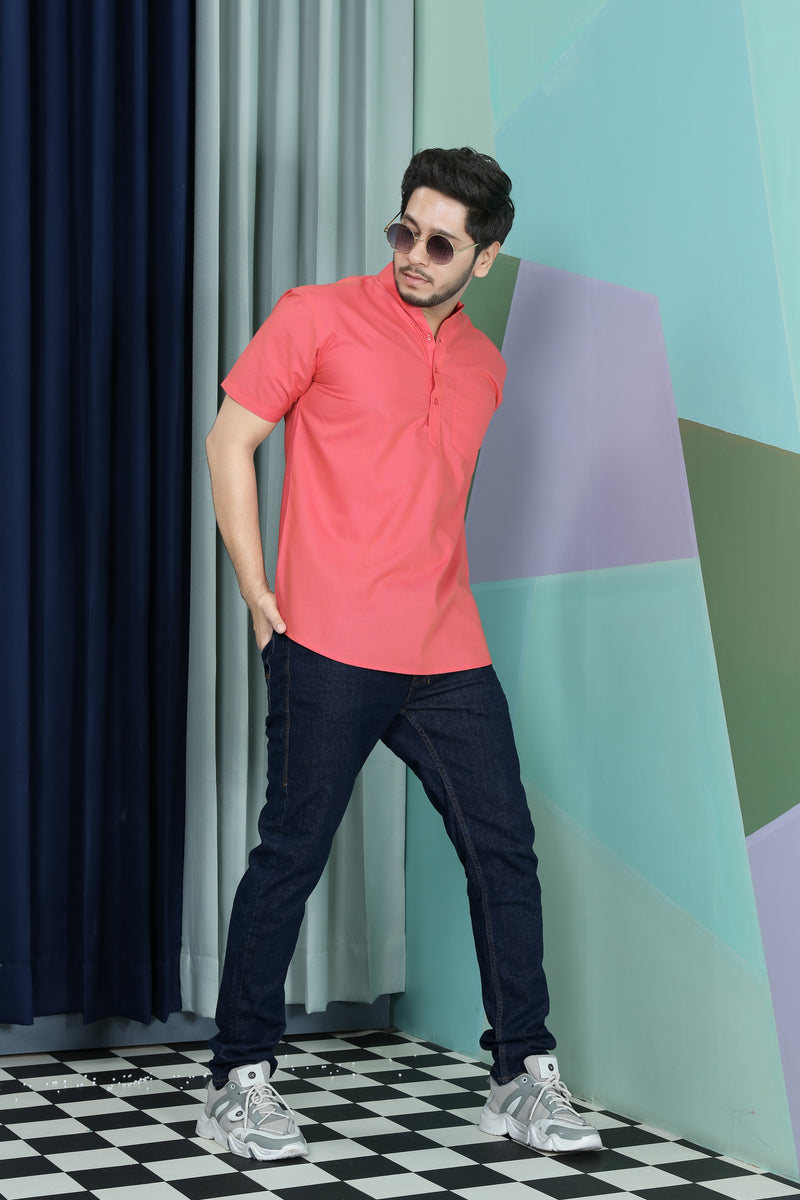 short kurta shirt full right view